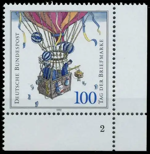 BRD BUND 1992 Nr 1638 postfrisch FORMNUMMER 2 572A92