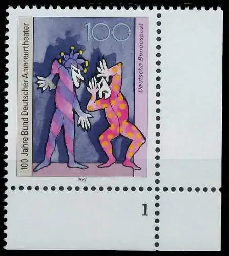 BRD BUND 1992 Nr 1626 postfrisch FORMNUMMER 1 572ADA