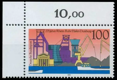 BRD BUND 1991 Nr 1558 postfrisch ECKE-OLI 57303A