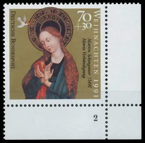 BRD BUND 1991 Nr 1579 postfrisch FORMNUMMER 2 5730EE