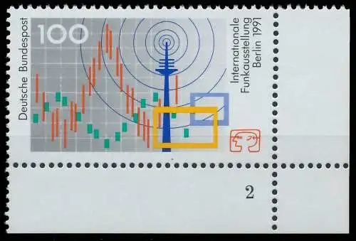BRD BUND 1991 Nr 1553 postfrisch FORMNUMMER 2 5759DA