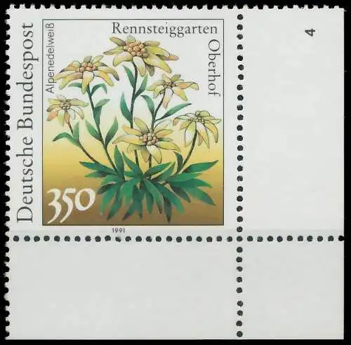 BRD BUND 1991 Nr 1509 postfrisch FORMNUMMER 4 575BC2