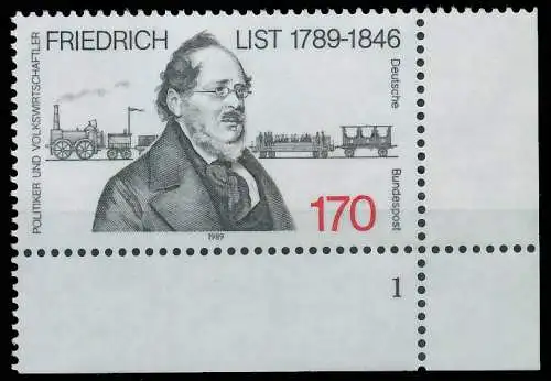 BRD BUND 1989 Nr 1429 postfrisch FORMNUMMER 1 575F56