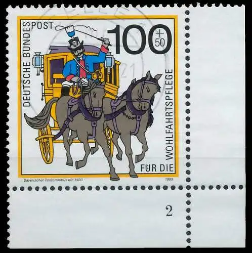 BRD BUND 1989 Nr 1439 zentrisch gestempelt FORMNUMMER 2 575FB6