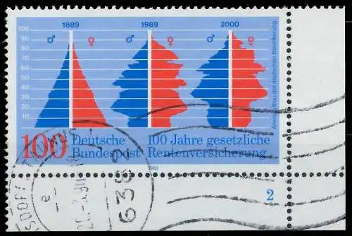BRD BUND 1989 Nr 1426 gestempelt FORMNUMMER 2 575FF6
