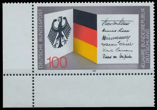 BRD BUND 1989 Nr 1421 postfrisch ECKE-ULI 579912