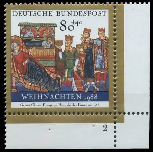 BRD BUND 1988 Nr 1396 postfrisch FORMNUMMER 2 5799DA