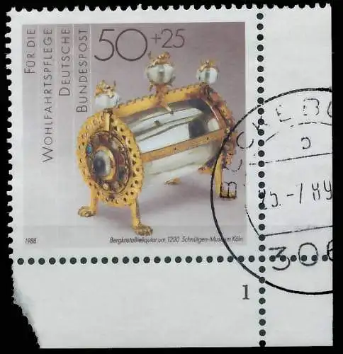 BRD BUND 1988 Nr 1383 gestempelt FORMNUMMER 1 579A7E