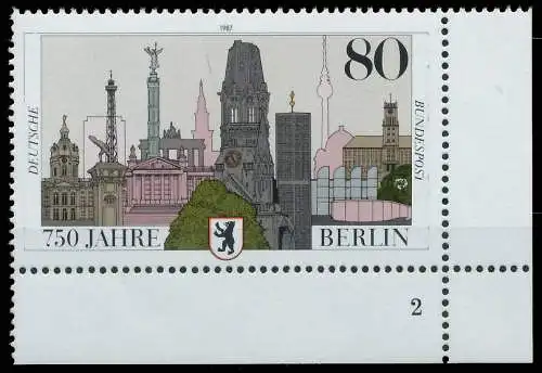 BRD BUND 1987 Nr 1306 postfrisch FORMNUMMER 2 579D46