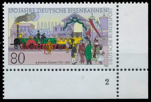 BRD BUND 1985 Nr 1264 postfrisch FORMNUMMER 2 579DA2