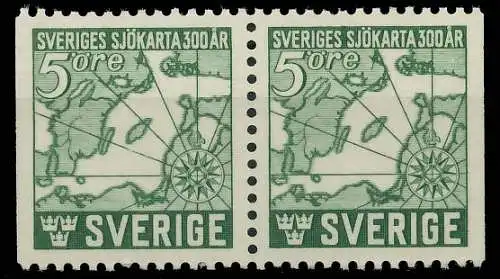 SCHWEDEN 1944 Nr 304Dl Dr postfrisch WAAGR PAAR 57CCF2