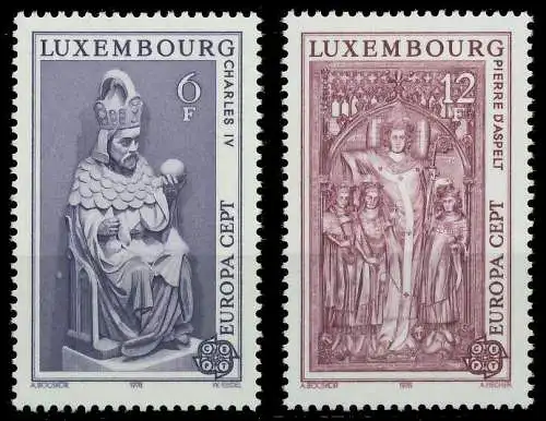 LUXEMBURG 1978 Nr 967-968 postfrisch S1A7AF6