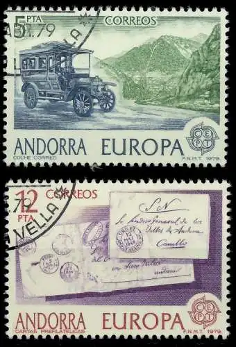 ANDORRA SPANISCHE POST 1970-1979 Nr 123-124 gestempelt 58CFA6