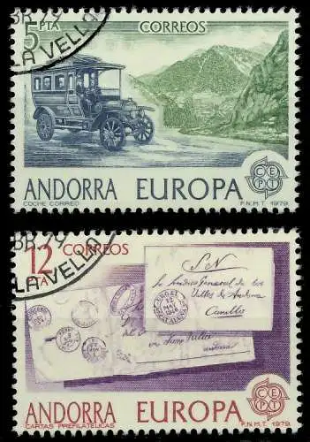 ANDORRA SPANISCHE POST 1970-1979 Nr 123-124 gestempelt 58CFA2
