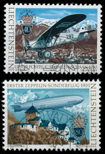 LIECHTENSTEIN 1979 Nr 723-724 gestempelt 58D306