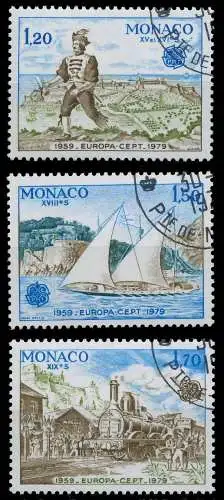 MONACO 1979 Nr 1375-1377 gestempelt 58D3B6