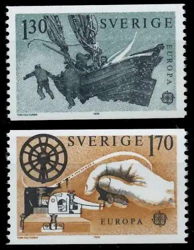 SCHWEDEN 1979 Nr 1058-1059 postfrisch S1B2FFA