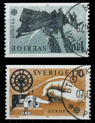 SCHWEDEN 1979 Nr 1058-1059 gestempelt 58D496