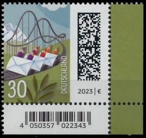 BRD BUND DS WELT DER BRIEFE Nr 3732 postfrisch ECKE-URE S1B9C1E