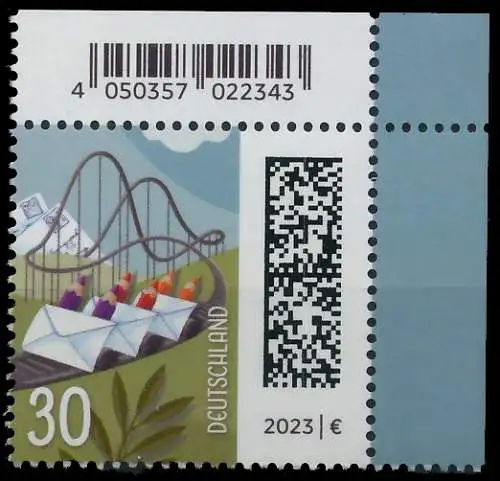 BRD BUND DS WELT DER BRIEFE Nr 3732 postfrisch ECKE-ORE S1B9C16