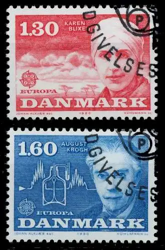 DÄNEMARK 1980 Nr 699-700 gestempelt 592A36