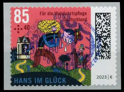 BRD BUND 2023 Nr 3750FS ESST zentrisch gestempelt 59A0C6