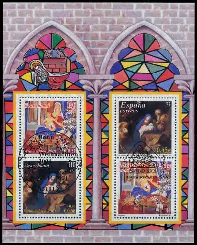 BRD BUND BLOCK KLEINBOGEN 2001 Block 56I ESST-B 59FDD6