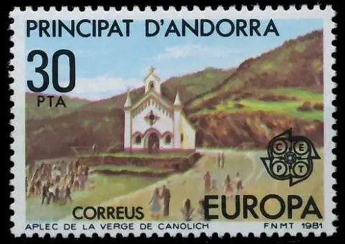 ANDORRA SPANISCHE POST 1980-1989 Nr 139 postfrisch 5A004A