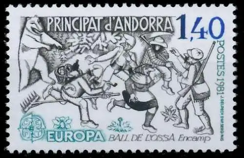 ANDORRA (FRANZ. POST) 1981 Nr 313 postfrisch 5A0016