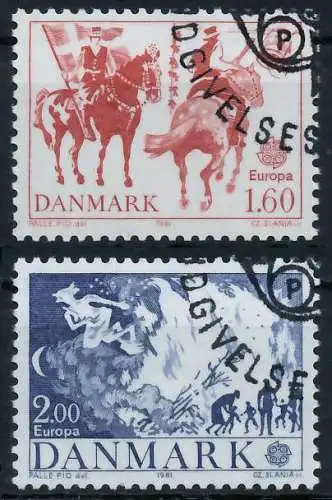 DÄNEMARK 1981 Nr 730-731 gestempelt 5A00DE