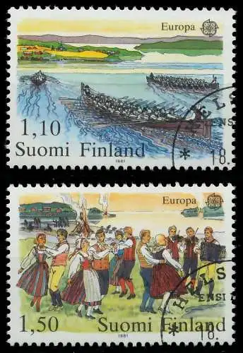 FINNLAND 1981 Nr 881-882 gestempelt 5A0156