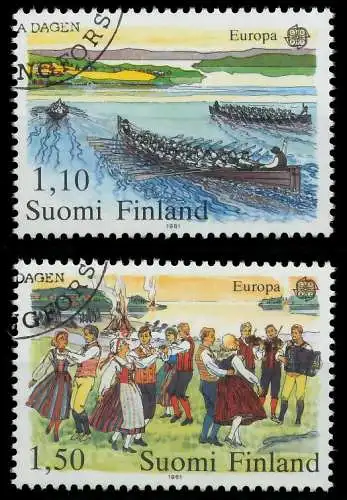 FINNLAND 1981 Nr 881-882 gestempelt 5A017A