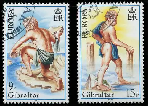 GIBRALTAR 1981 Nr 416-417 gestempelt 5A9BD6