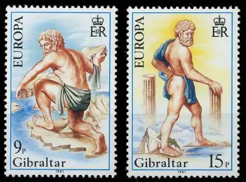 GIBRALTAR 1981 Nr 416-417 postfrisch S1D764A