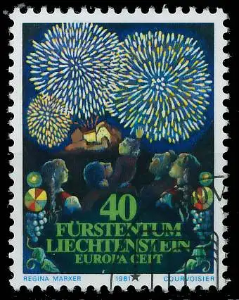 LIECHTENSTEIN 1981 Nr 764 gestempelt 5A9E8A