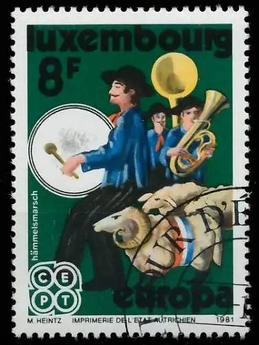 LUXEMBURG 1981 Nr 1031 gestempelt 5A9EF6