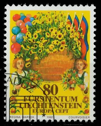 LIECHTENSTEIN 1981 Nr 765 gestempelt 5A9E86