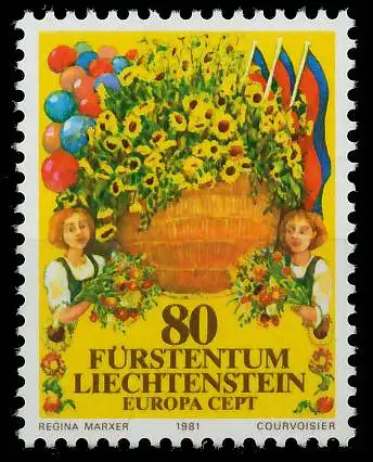 LIECHTENSTEIN 1981 Nr 765 postfrisch S1D78F6