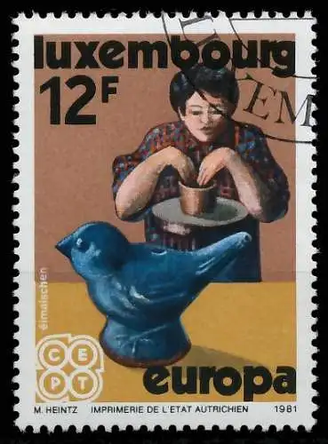 LUXEMBURG 1981 Nr 1032 gestempelt 5A9EFA