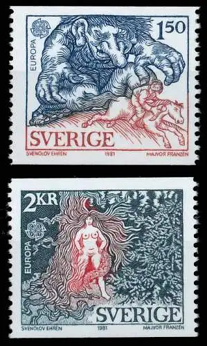 SCHWEDEN 1981 Nr 1141-1142 postfrisch S1D7B4E