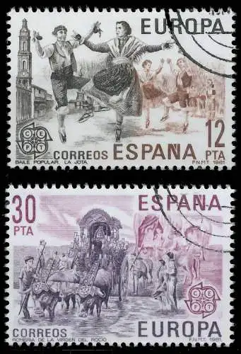 SPANIEN 1981 Nr 2498-2499 gestempelt 5AA152