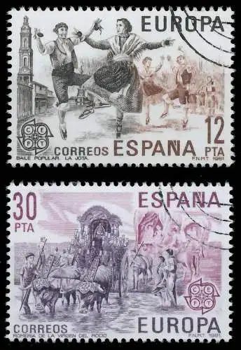 SPANIEN 1981 Nr 2498-2499 gestempelt 5AA156