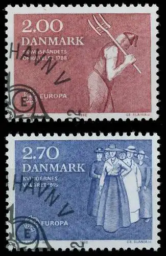 DÄNEMARK 1982 Nr 749-750 gestempelt 5B51FA