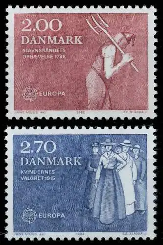 DÄNEMARK 1982 Nr 749-750 postfrisch S1E4C1E