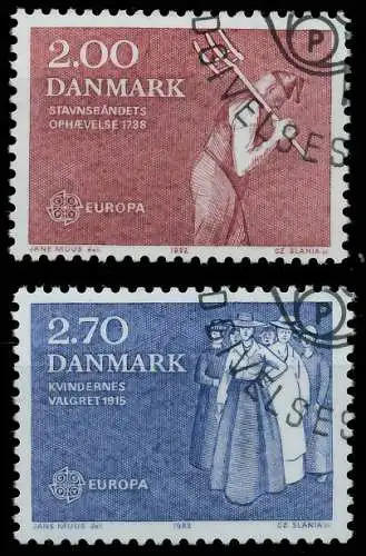 DÄNEMARK 1982 Nr 749-750 gestempelt 5B51F2