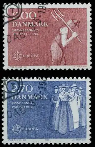 DÄNEMARK 1982 Nr 749-750 gestempelt 5B51F6