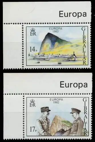 GIBRALTAR 1982 Nr 451-452 postfrisch ECKE-OLI 5B527E