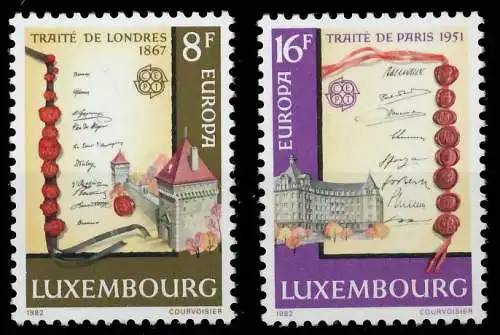 LUXEMBURG 1982 Nr 1052-1053 postfrisch S1E4E62