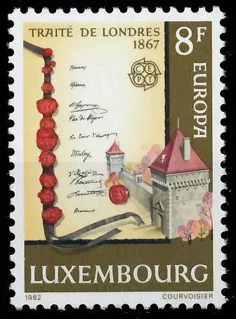LUXEMBURG 1982 Nr 1052 postfrisch 5B543A