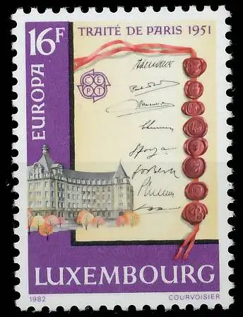 LUXEMBURG 1982 Nr 1053 postfrisch 5B5456